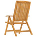 Reclining Garden Chairs with Cushions 2 Pcs Solid Wood Teak
