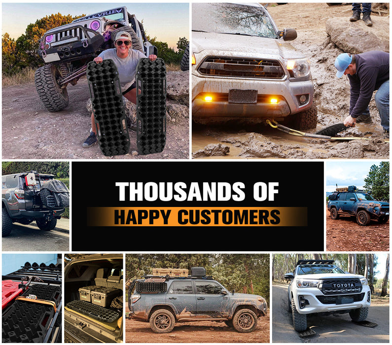 4Wd Recovery Tracks / W Mounting Pins Jack Base Bag Snow Boards 4X4