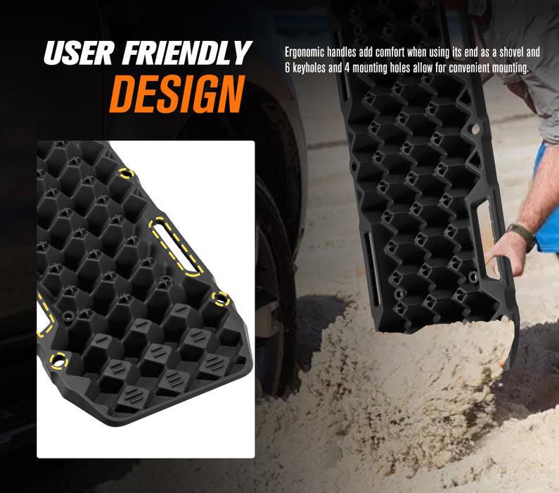 4Wd Recovery Tracks / W Mounting Pins Jack Base Bag Snow Boards 4X4