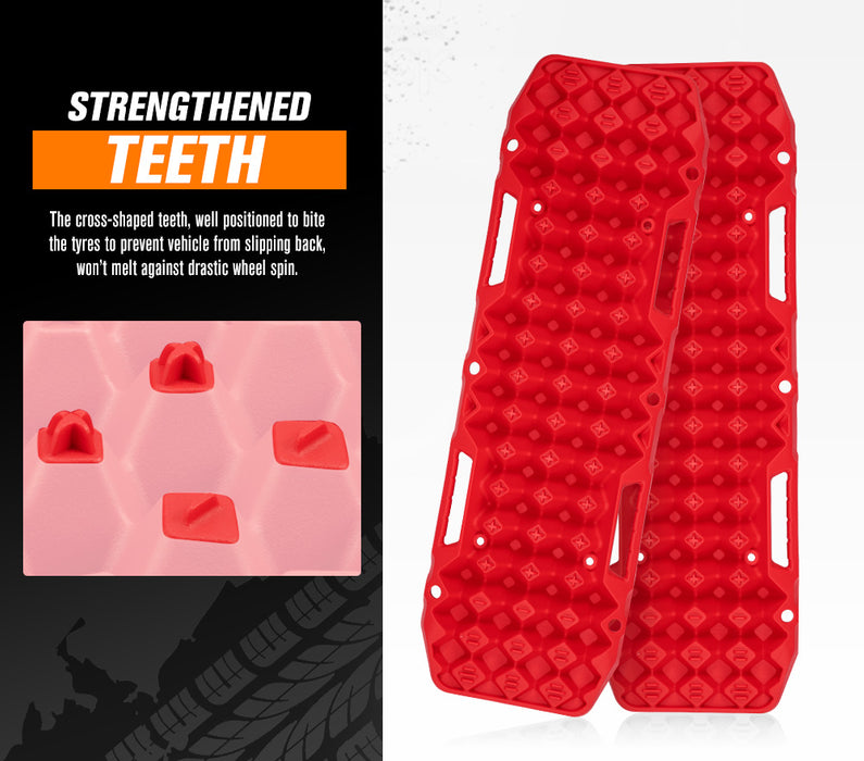 4Wd Recovery Tracks / W Mounting Pins Jack Base Bag Snow Boards 4X4