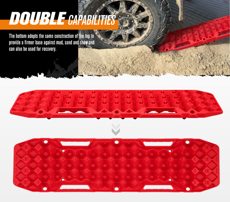 4Wd Recovery Tracks / W Mounting Pins Jack Base Bag Snow Boards 4X4