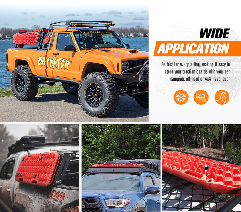 4Wd Recovery Tracks / W Mounting Pins Jack Base Bag Snow Boards 4X4