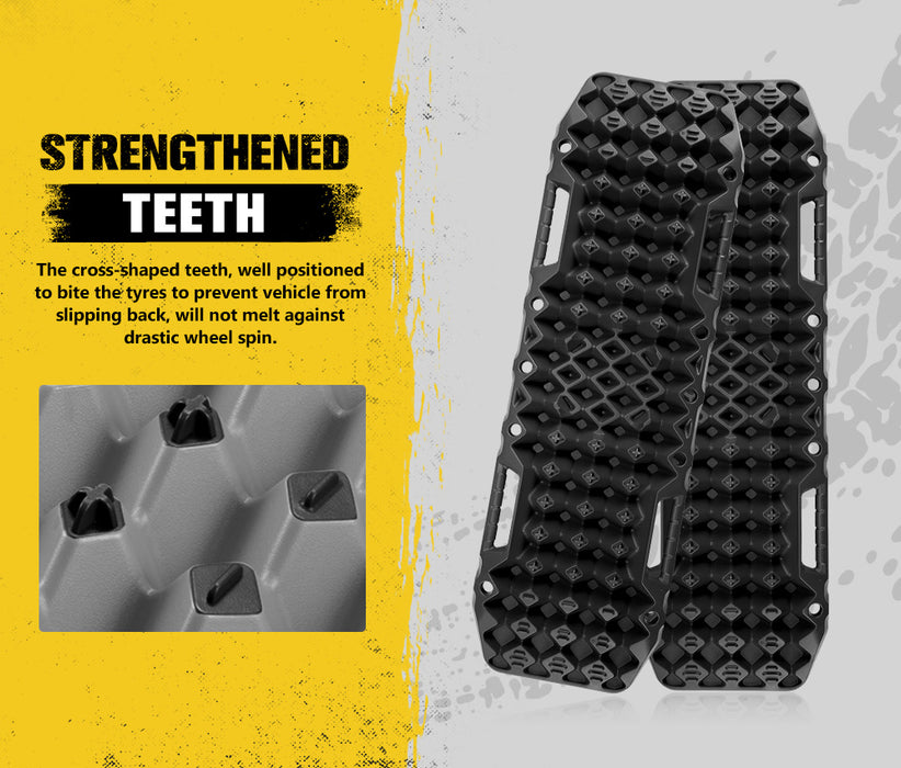 4Wd Recovery Tracks / W Mounting Pins Jack Base Bag Snow Boards 4X4