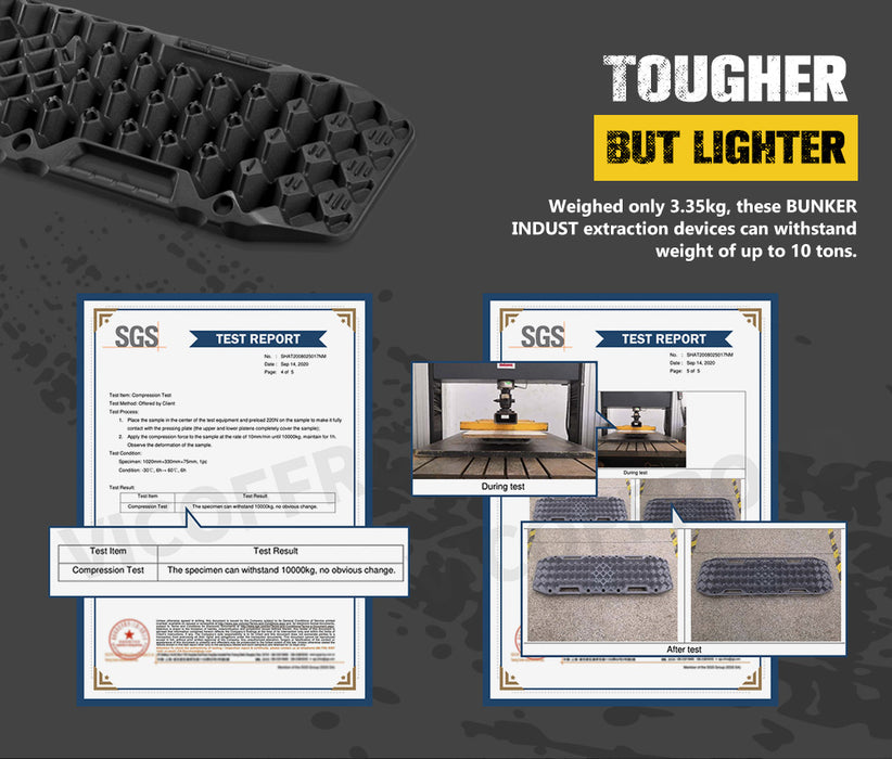 4Wd Recovery Tracks / W Mounting Pins Jack Base Bag Snow Boards 4X4