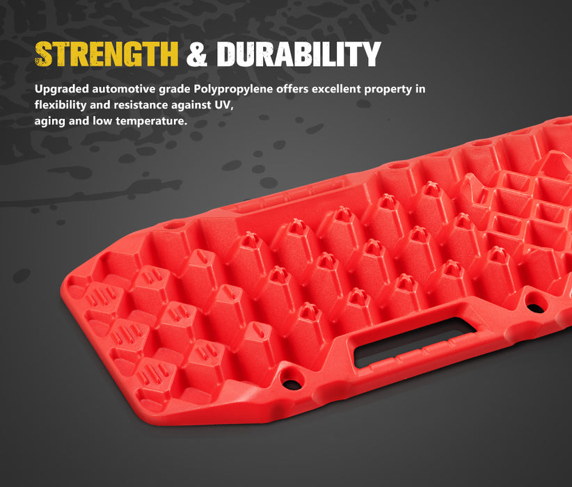 4Wd Recovery Tracks / W Mounting Pins Jack Base Bag Snow Boards 4X4