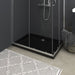 Rectangular Abs Shower Base Tray Black 70x100 Cm Oankop