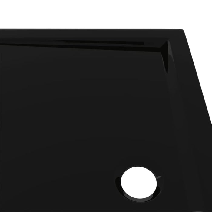 Rectangular Abs Shower Base Tray Black 70x90 Cm Oankoo