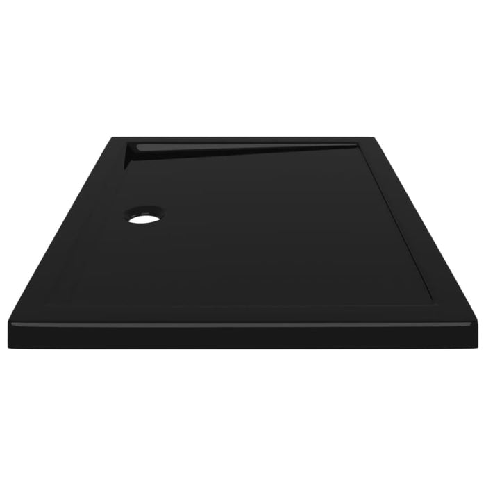 Rectangular Abs Shower Base Tray Black 80x100 Cm Oankox