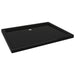 Rectangular Abs Shower Base Tray Black 80x100 Cm Oankox