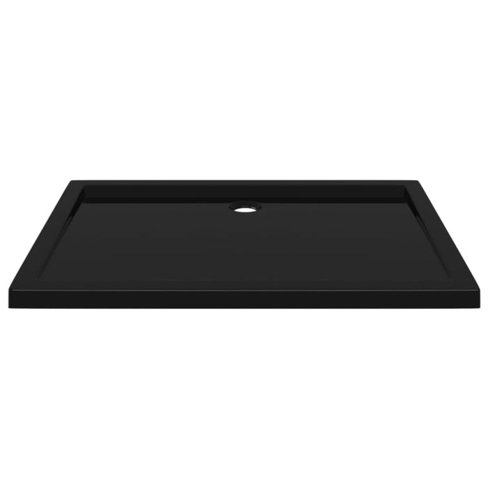 Rectangular Abs Shower Base Tray Black 80x110 Cm Oankon