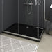 Rectangular Abs Shower Base Tray Black 80x120 Cm Oankok