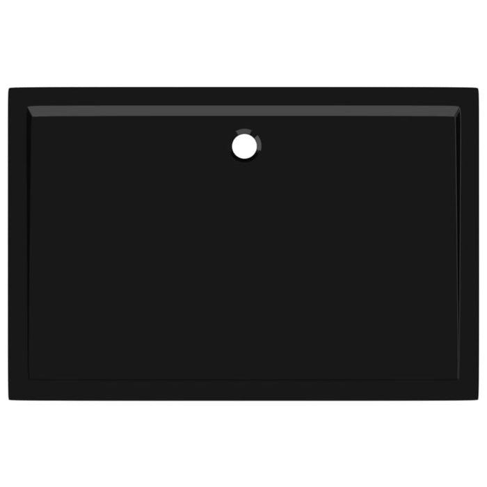 Rectangular Abs Shower Base Tray Black 80x120 Cm Oankok