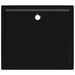 Rectangular Abs Shower Base Tray Black 80x90 Cm Oankoi