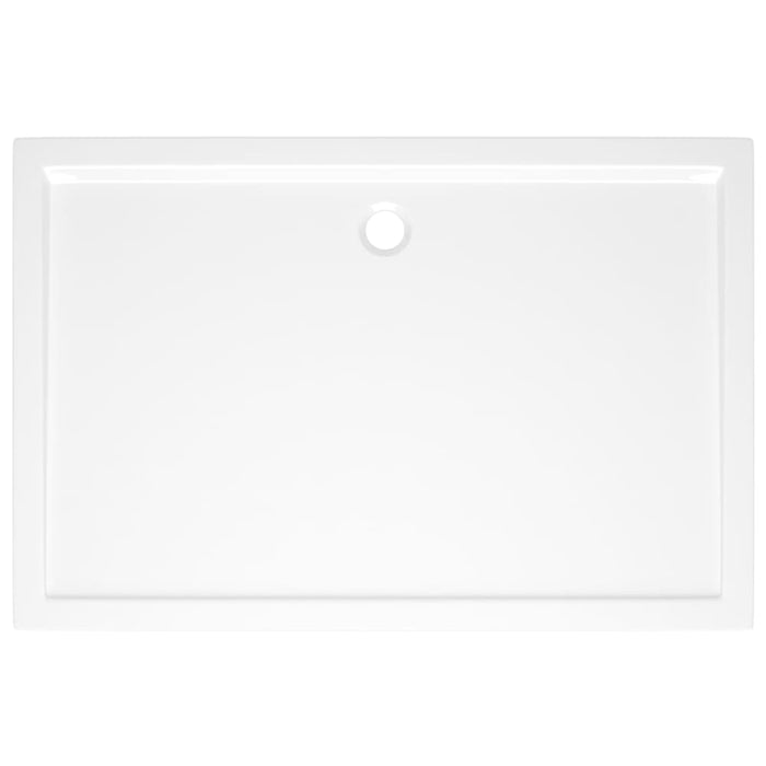 Rectangular Abs Shower Base Tray White 80x120 Cm Oankob