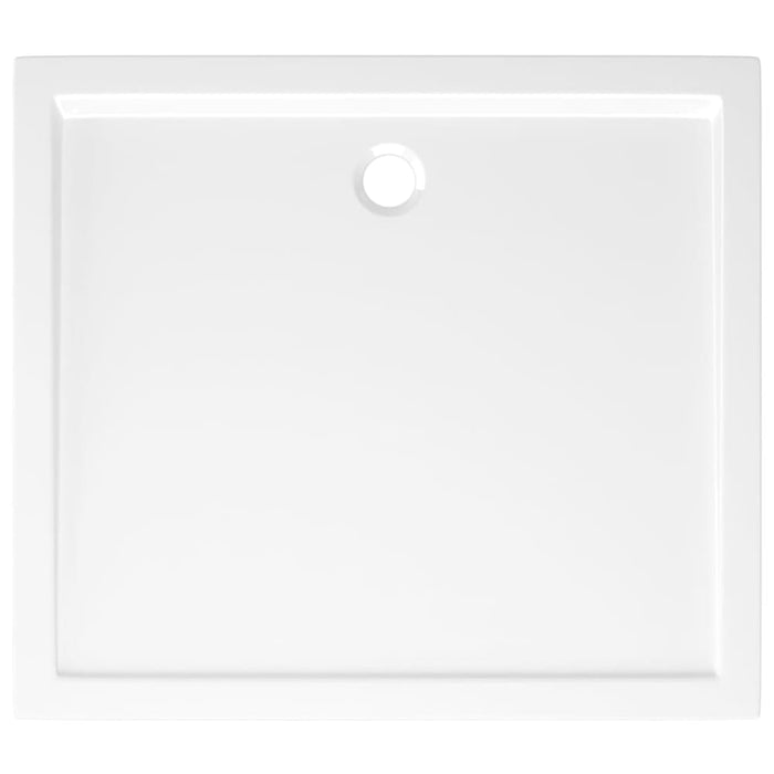 Rectangular Abs Shower Base Tray White 80x90 Cm Oankbn