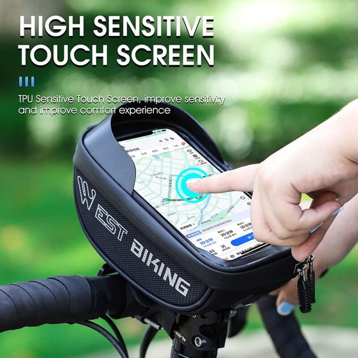 Reflective Handlebar Touch Screen Bicycle Bag