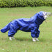 Reflective Rain Jacket with Cap for Dogs