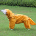 Reflective Rain Jacket with Cap for Dogs
