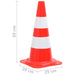 Reflective Traffic Cones 20 Pcs Red And White 50 Cm Opbkai