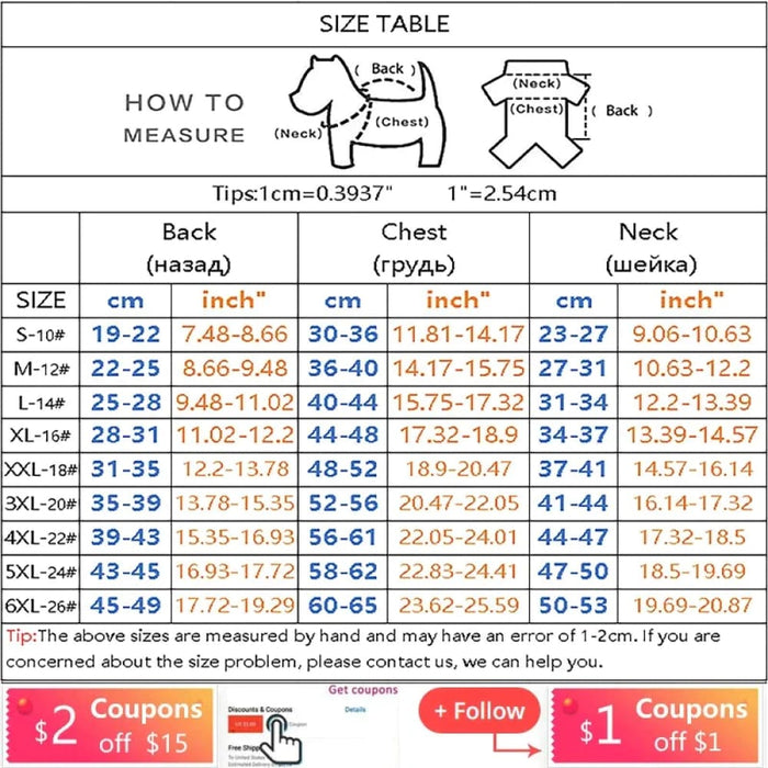 Reflective Winter Dog Coat for Small Breeds