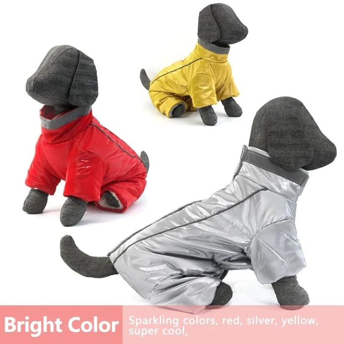 Reflective Winter Dog Jacket For Small Breeds