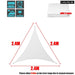 Regular Triangle Shade Sail White 300d Waterproof Polyester