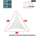 Regular Triangle Shade Sail White 300d Waterproof Polyester