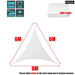 Regular Triangle Shade Sail White 300d Waterproof Polyester