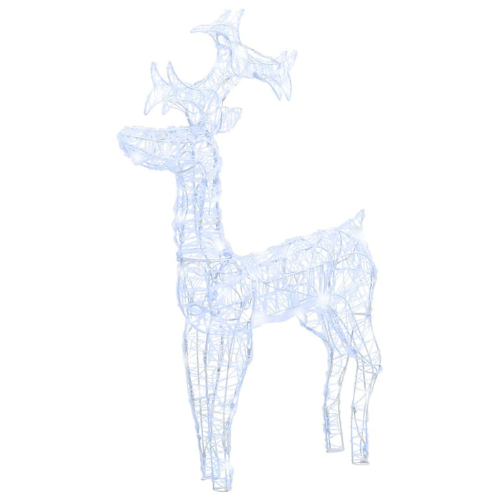 Reindeer Christmas Decoration 90 Leds 60x16x100 Cm Acrylic