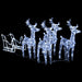 Reindeers & Sleigh Christmas Decoration 280x28x55 Cm