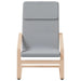 Relaxing Chair Light Grey Fabric Tpobpo