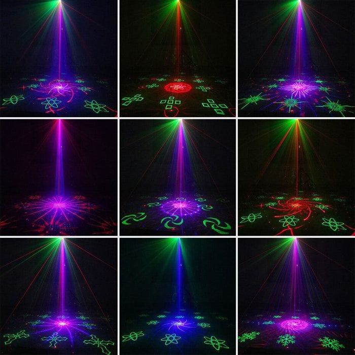 Remote 128 Patterns Rgb Dj Laser Projector Stage Lighting