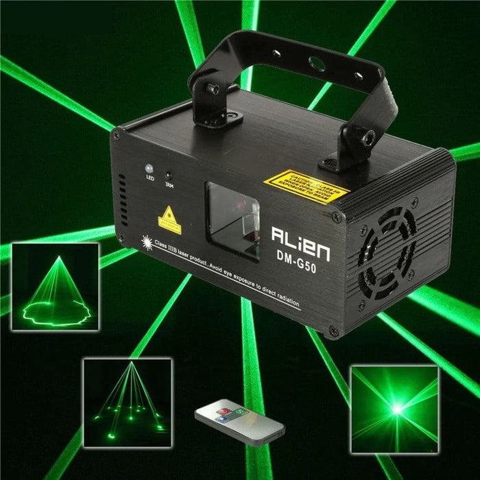 Remote 50mw Green Laser Projector Professional Stage