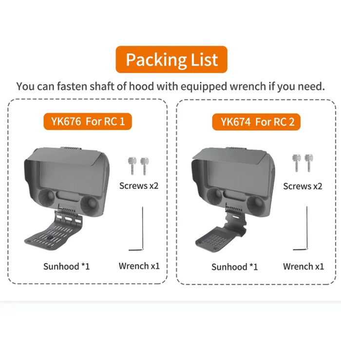 Remote Control Sunshade for Dji Rc 2 Silicone Case Air Mini