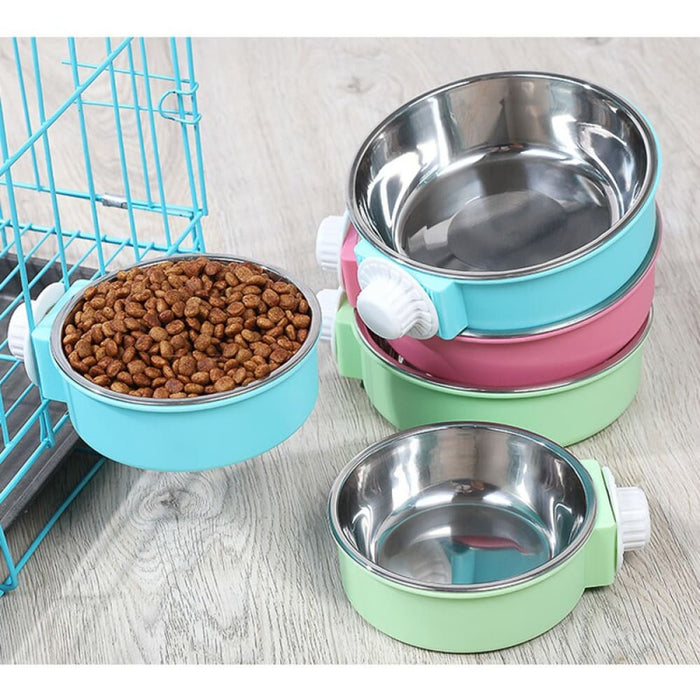 Removable Eco - friendly Hanging Water Food Pet Feeder Dog