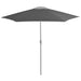 Replacement Fabric for Outdoor Parasol Anthracite 300 Cm