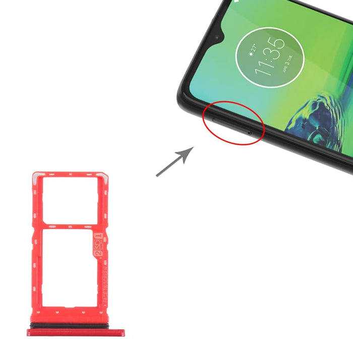 Replacement Sim Card Tray And Micro Sd For Motorola Moto G8