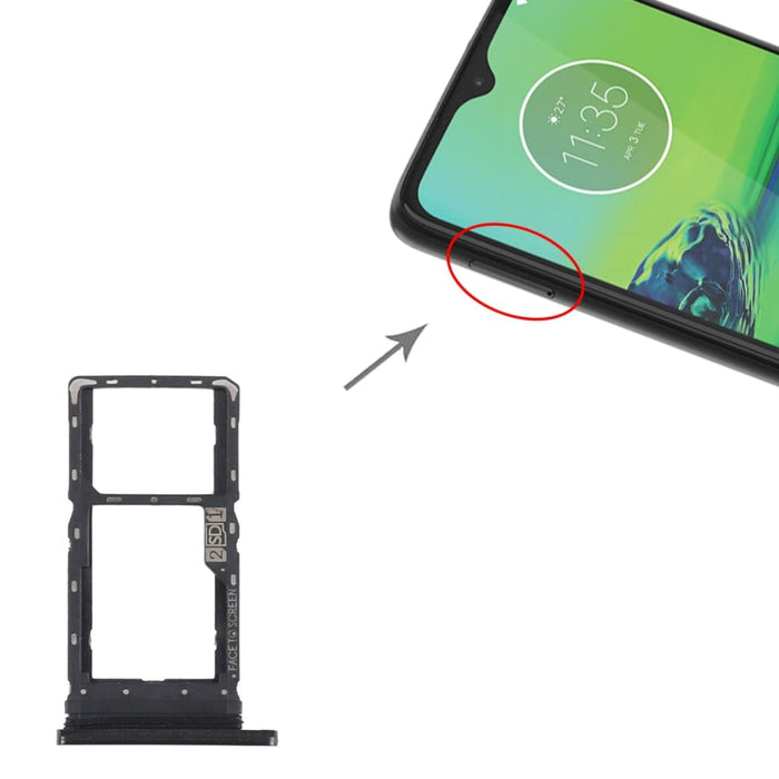 Replacement Sim Card Tray And Micro Sd For Motorola Moto G8