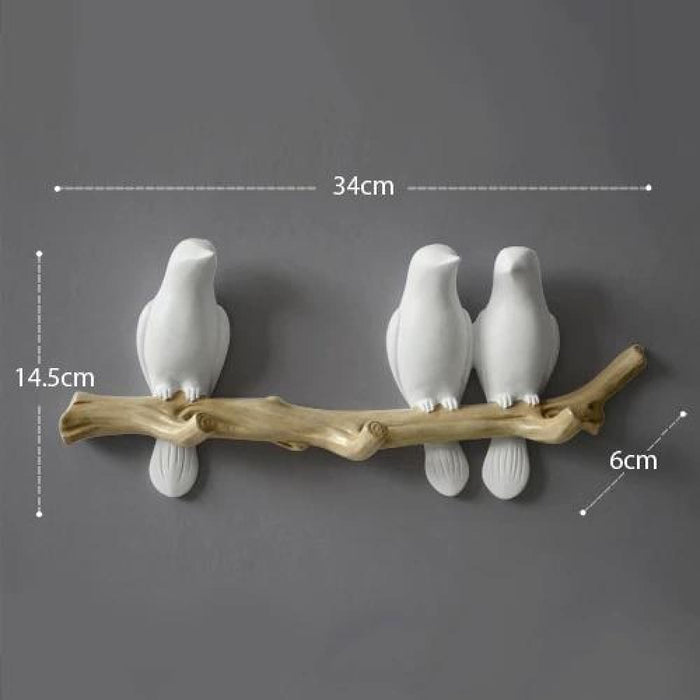 Resin Bird Hooks Hanger for Clothes Towel Keys or Hat