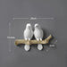 Resin Bird Hooks Hanger for Clothes Towel Keys or Hat