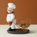 Resin Chef Wine Rack for Bar Home Decoration