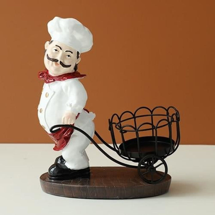 Resin Chef Wine Rack for Bar Home Decoration