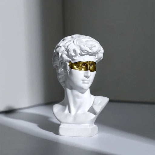 Resin David Head Statue For Home Or Office Decor