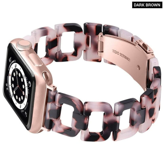 Resin Transparent Correa Loop Strap For Apple Watch