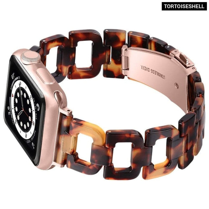 Resin Transparent Correa Loop Strap For Apple Watch
