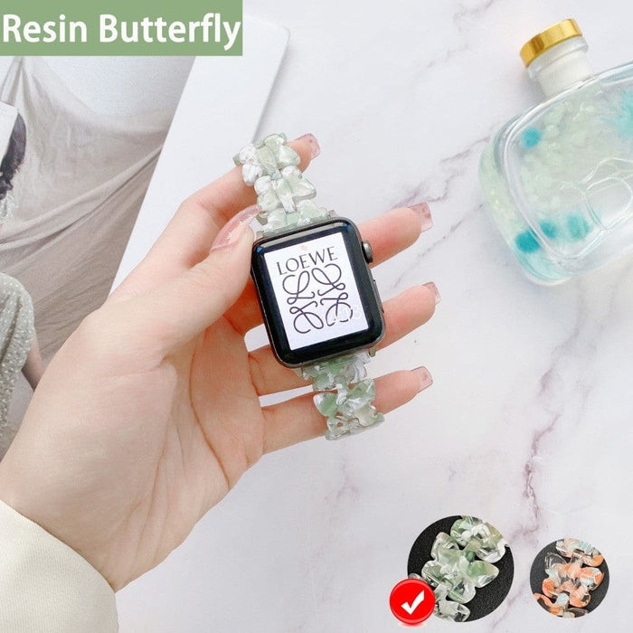 Resin Transparent Correa Strap For Apple Watch