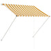 Retractable Awning 150x150 Cm Yellow And White Oatipx