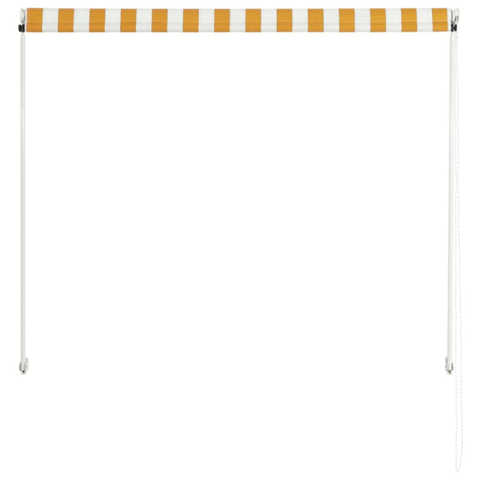 Retractable Awning 150x150 Cm Yellow And White Oatipx