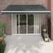 Retractable Awning Anthracite 3.5x2.5 m Fabric And Aluminium