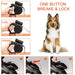 Retractable Dog Leash no Tangle Flashlight Poop Bag Holder